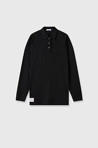 TAKISADA Long-Sleeve Polo Top