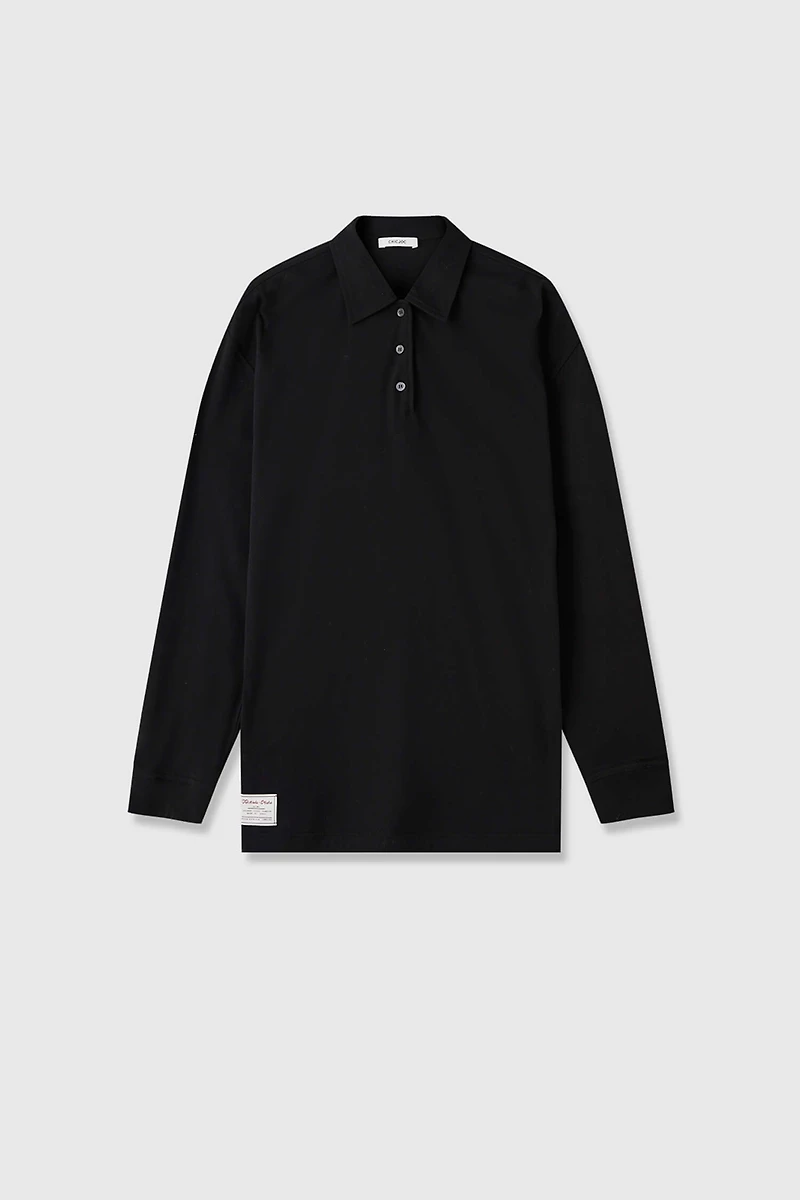 TAKISADA Long-Sleeve Polo Top