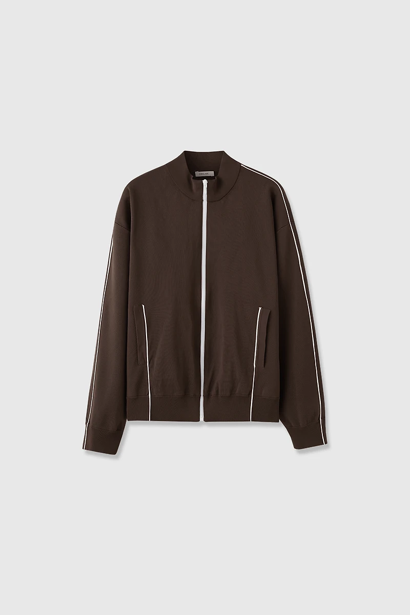 Tennis Style Knit Sports Jacket