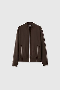 Tennis Style Knit Sports Jacket