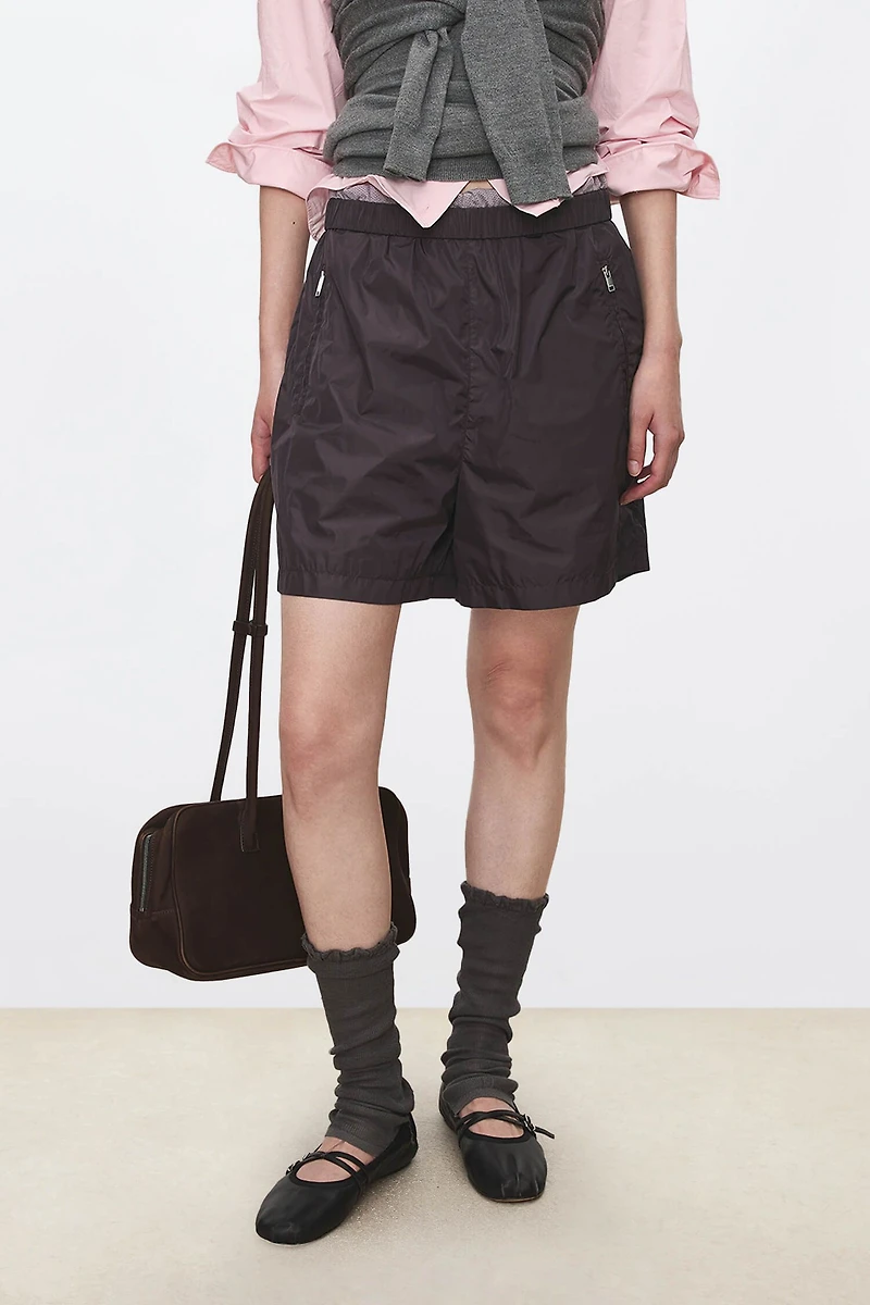 Turn-Up Waist Shorts
