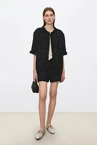 Tweed Beaded Lace Jacket