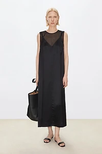 Two-Piece Look Silk Dress