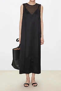 Two-Piece Look Silk Dress