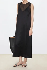 Two-Piece Look Silk Dress