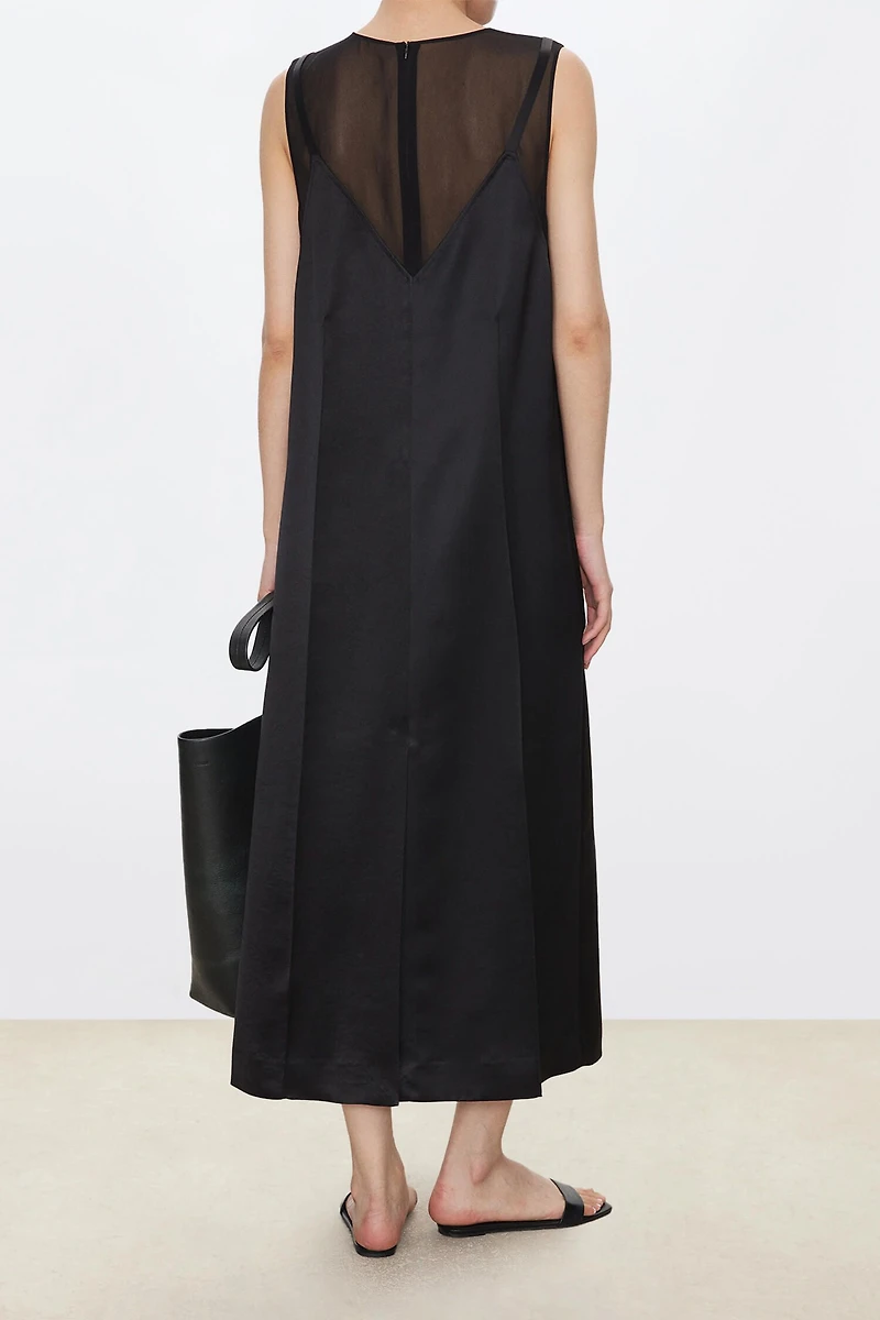 Two-Piece Look Silk Dress