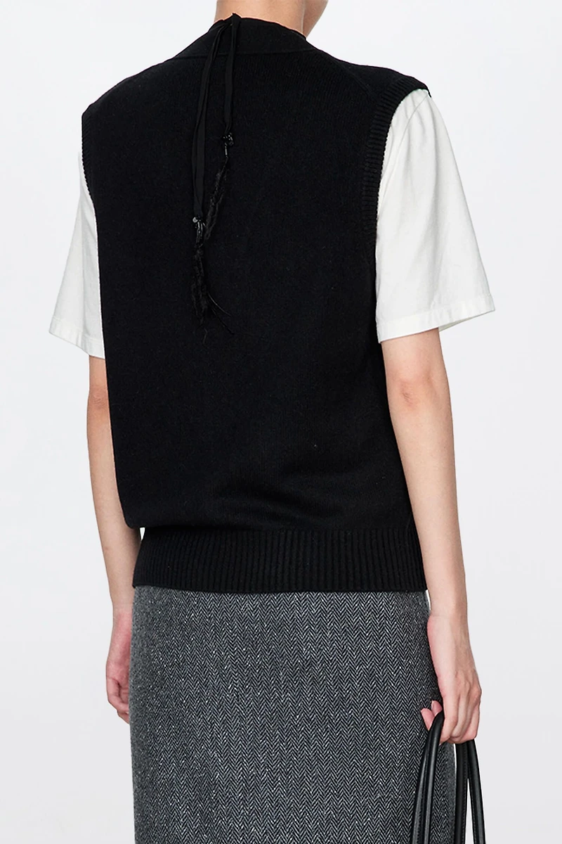 Ultra-Fine Pure Cashmere Classic Vest