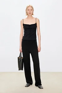 Ultra‑fine Cashmere Drawstring Camisole