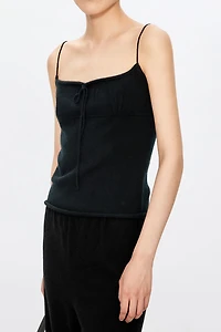 Ultra‑fine Cashmere Drawstring Camisole