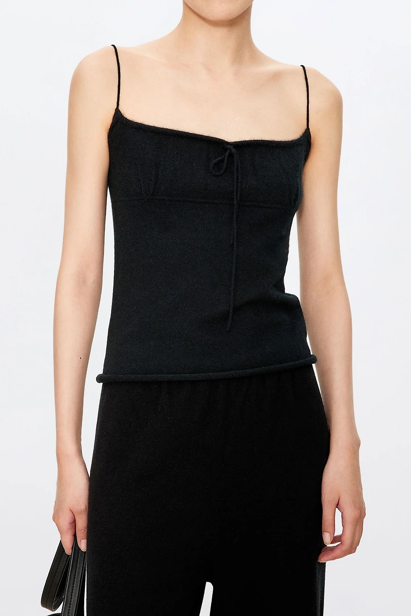 Ultra‑fine Cashmere Drawstring Camisole