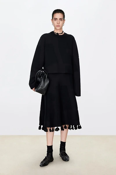 VISCOSE Wool Artistic Jacquard Sweater