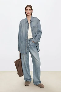 Washed Ombré Denim Shirt