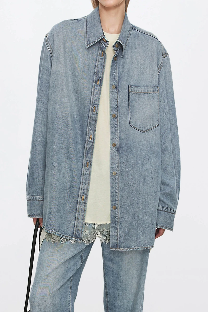 Washed Ombré Denim Shirt