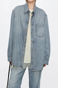 Washed Ombré Denim Shirt