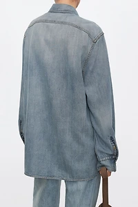 Washed Ombré Denim Shirt