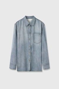 Washed Ombré Denim Shirt