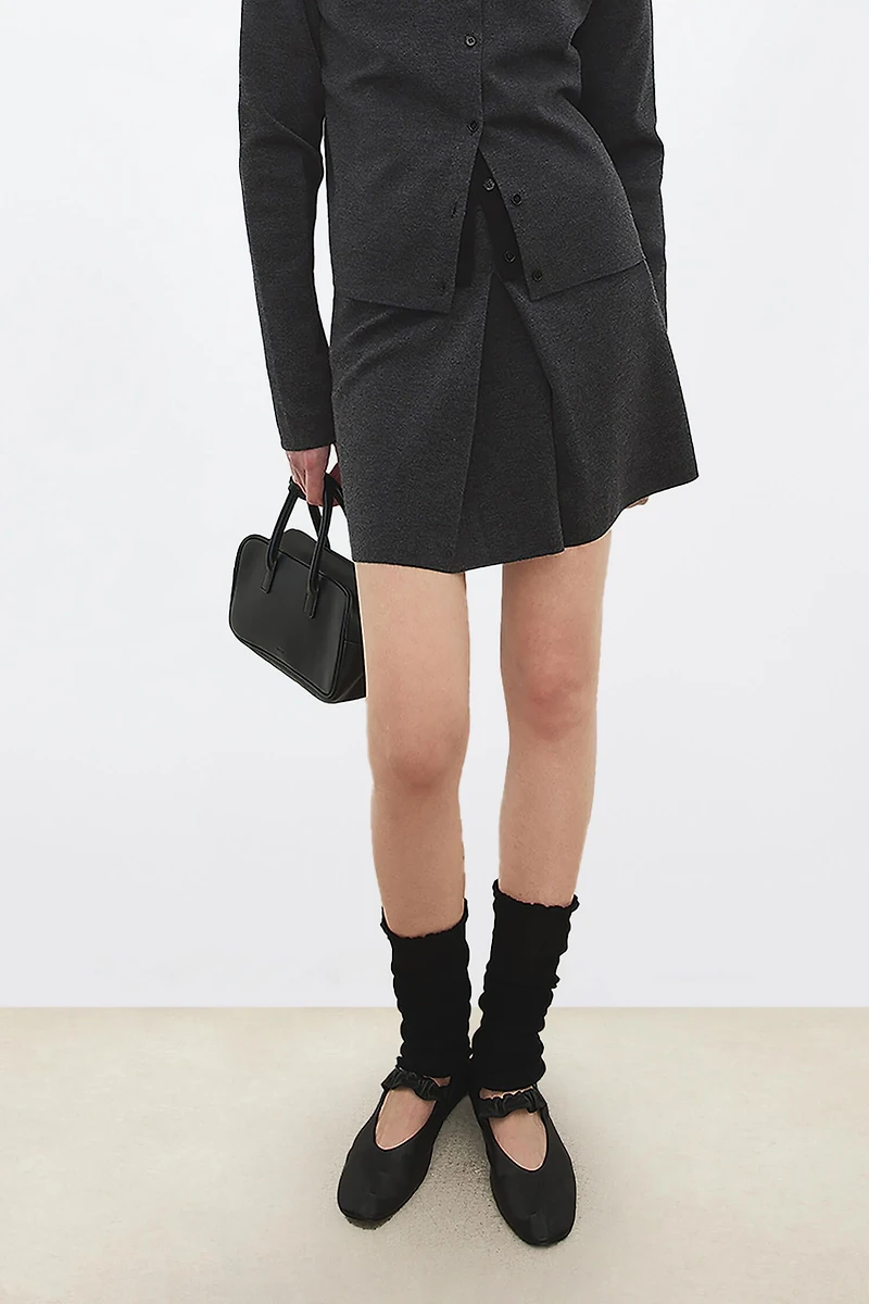 Wool-blend Mini Skirt