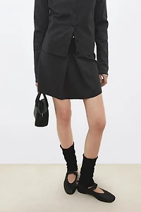 Wool-blend Mini Skirt