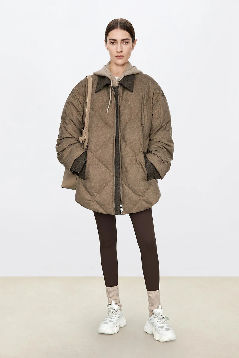 Wool-Blend Puffer Jacket