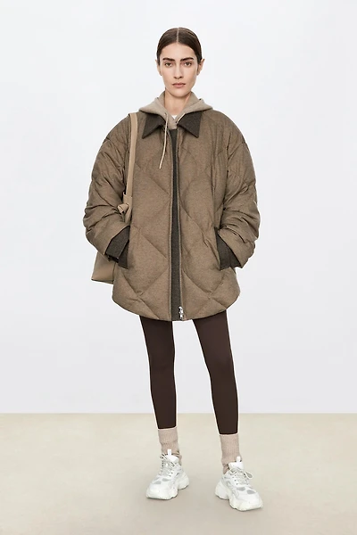 Wool-Blend Puffer Jacket