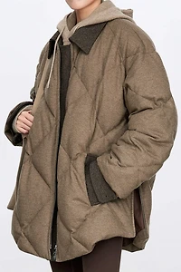 Wool-Blend Puffer Jacket