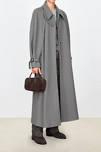 Wool Knit Long Coat