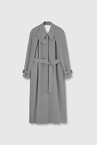 Wool Knit Long Coat