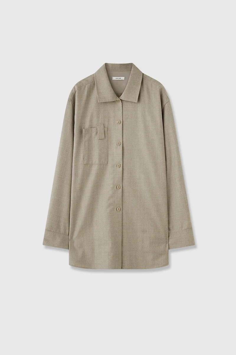 VBC Wool Flannel Shirt-Jacket