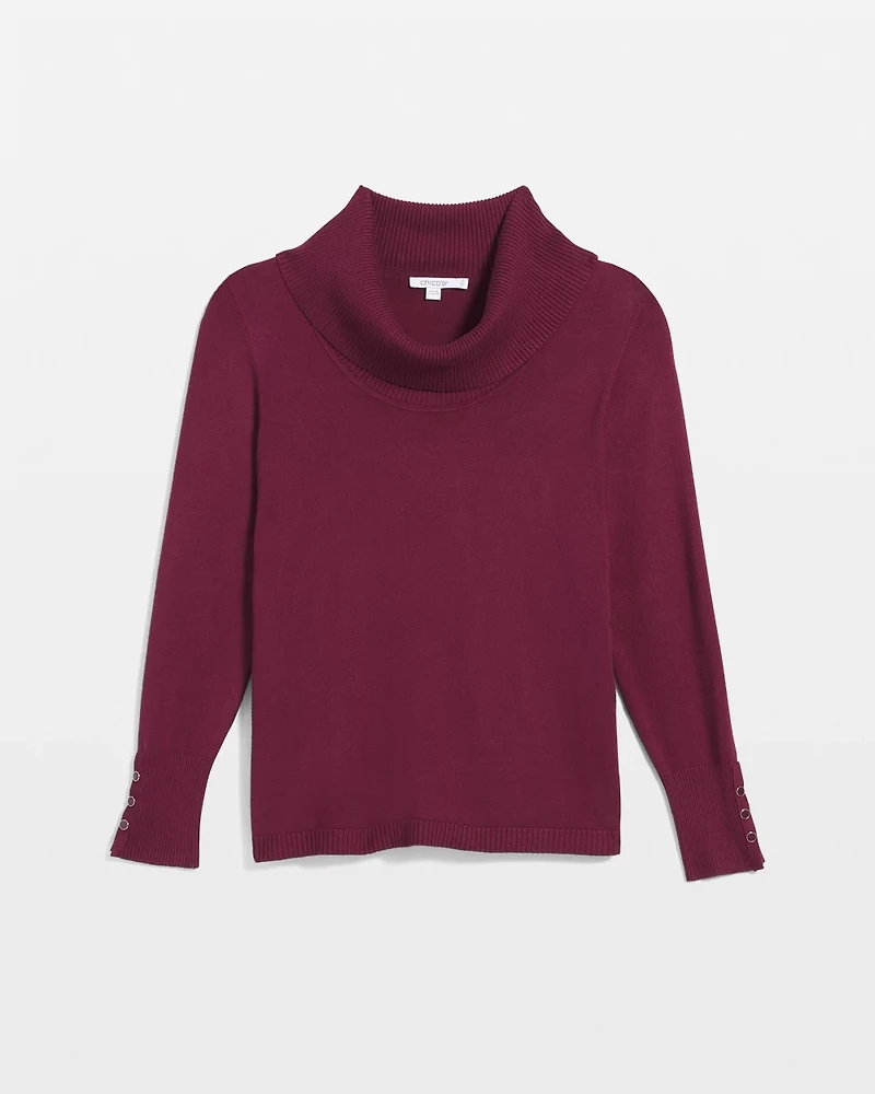 Cowlneck Long-Sleeved Sweater