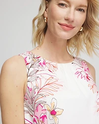 Tropical Floral Bubble Hem Tee