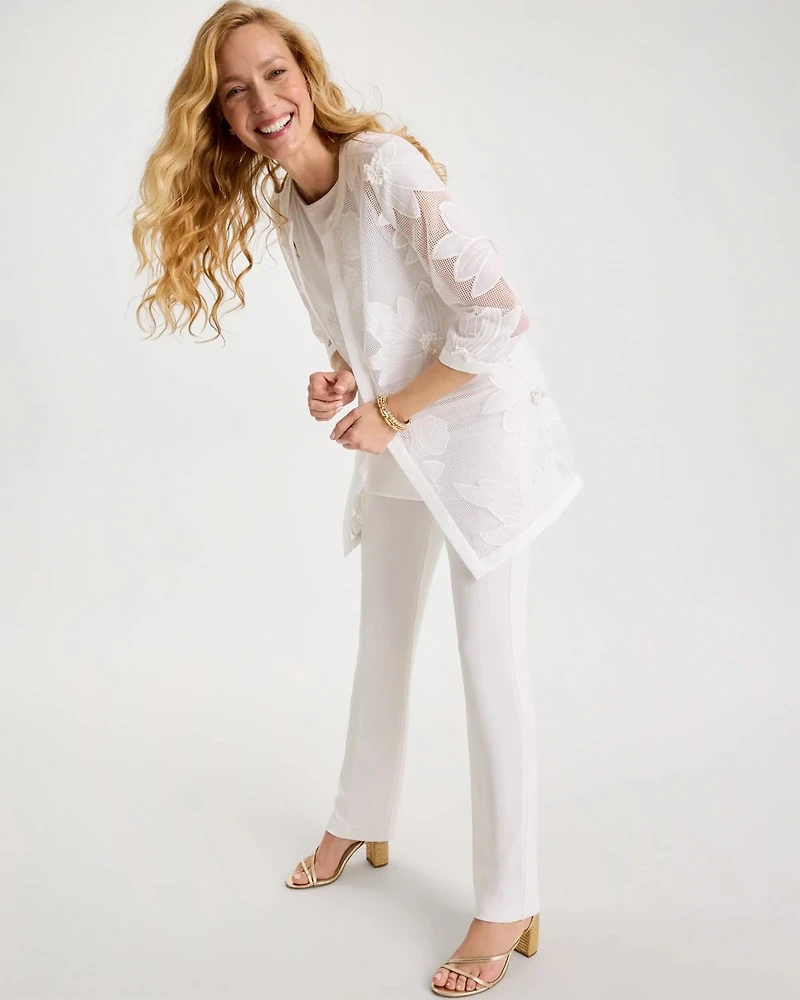 Travelers™ Collection Floral Applique Jacket