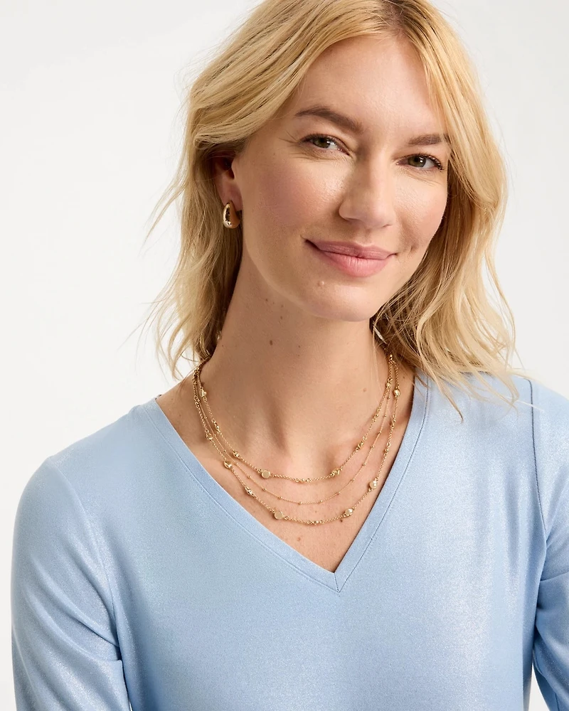Short Multi-Strand Illusion Necklace