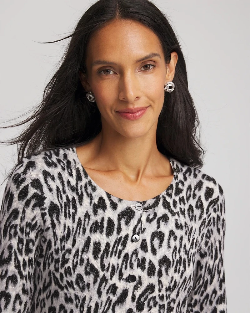 Ella Animal Crewneck Cardigan