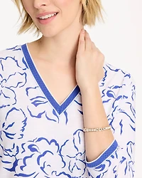 Zenergy® Slub Knit Mesh Trim Tee