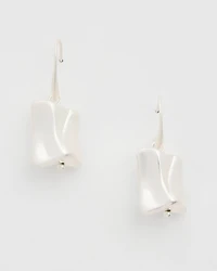 Mixed Metal Drop Earrings
