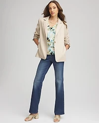 Faux Leather Blazer