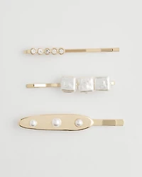 Faux Pearl Hair Pins Set of 3