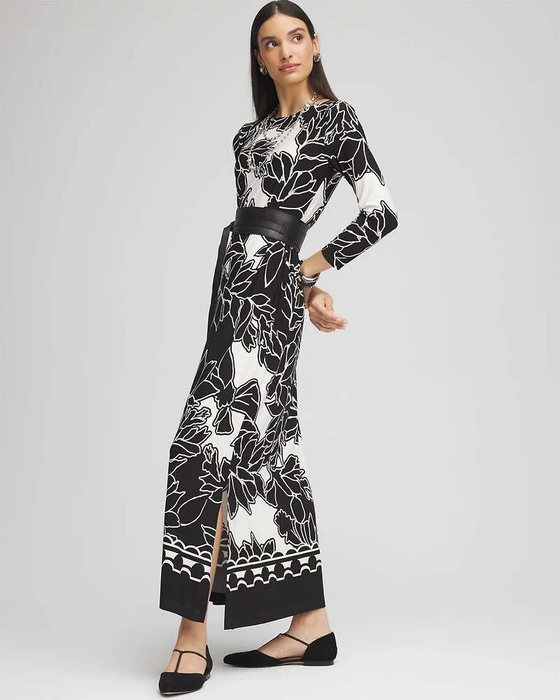Bateau-Neck Jersey Maxi Dress