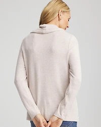 Lace Hem Cowlneck Top