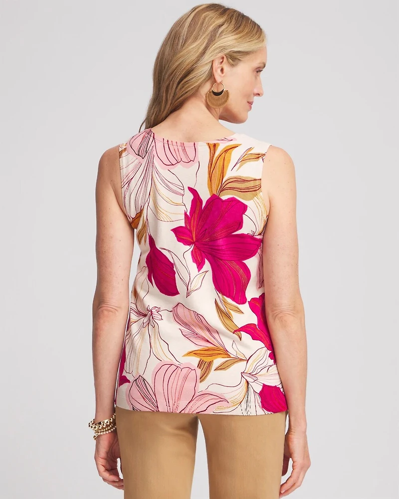 Blooms V-neck Sweater Tank