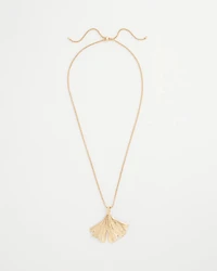Ginkgo Leaf Pendant Necklace