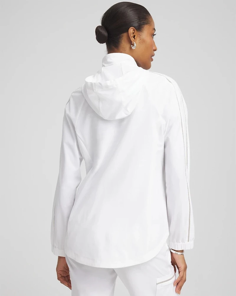 Zenergy® UPF Neema Zip-Front Caviar Trim Jacket