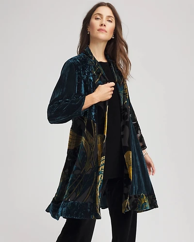 Travelers™ Collection Floral Burnout Kimono Jacket