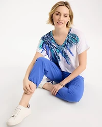 Zenergy® Sicily Splash Drop Shoulder Tee