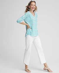 Linen Drop Shoulder Tunic