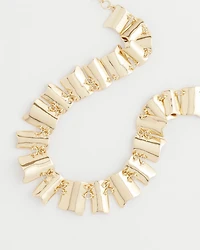 Gold Wave Collar Necklace