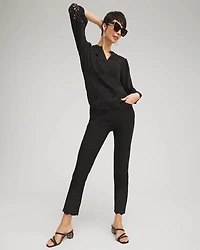 Brigitte Eyelet Ankle Pants