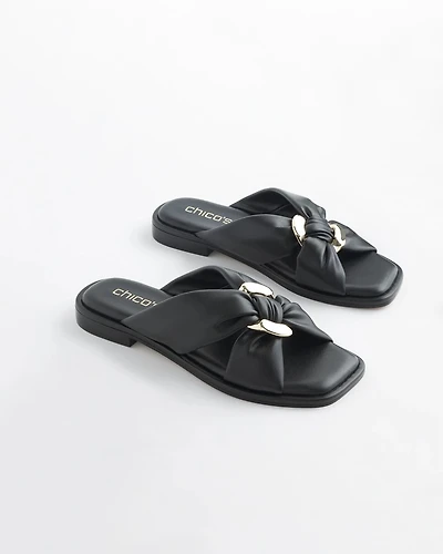 Black Leather Sandals
