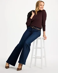 Ella Button Mockneck Sweater
