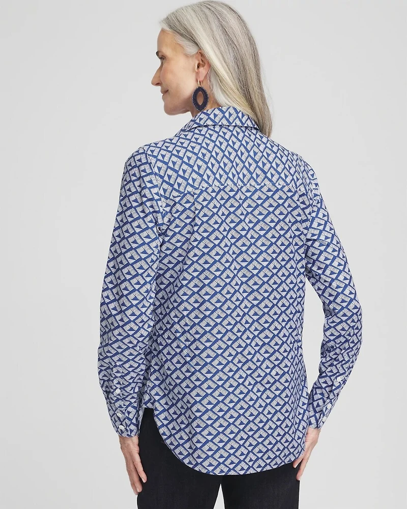 No Iron™ Diamond Print Shirt